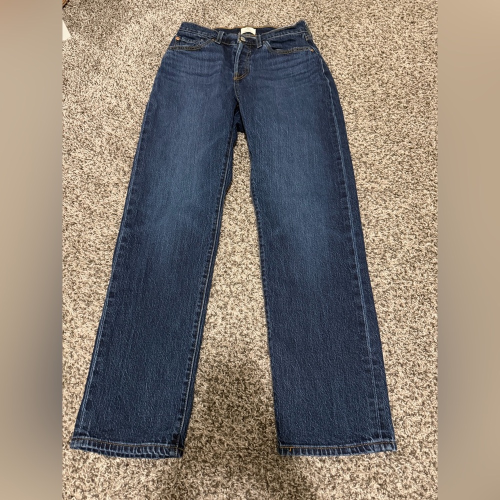 Levi's Dark Blue Straight Leg Women's Jeans